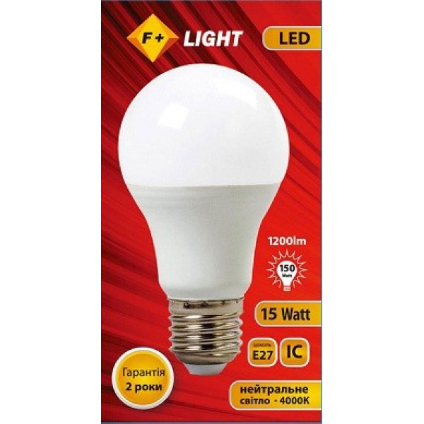 Светодиодная лампа A60T 15W 4000K IC №3
