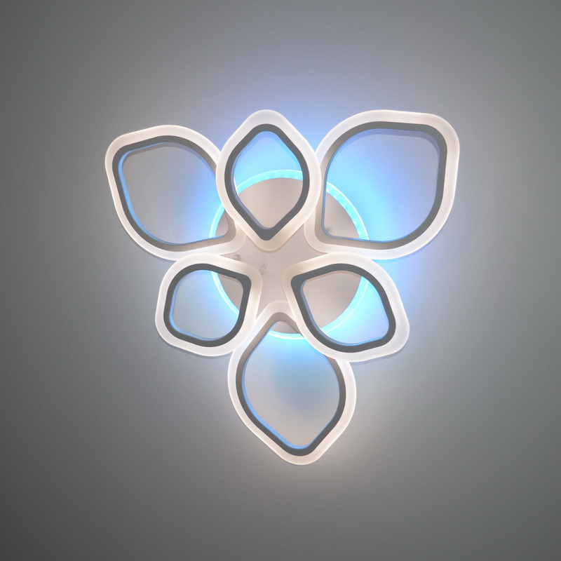Светодиодная акриловая люстра с пультом  LD3398-6+RGB №3