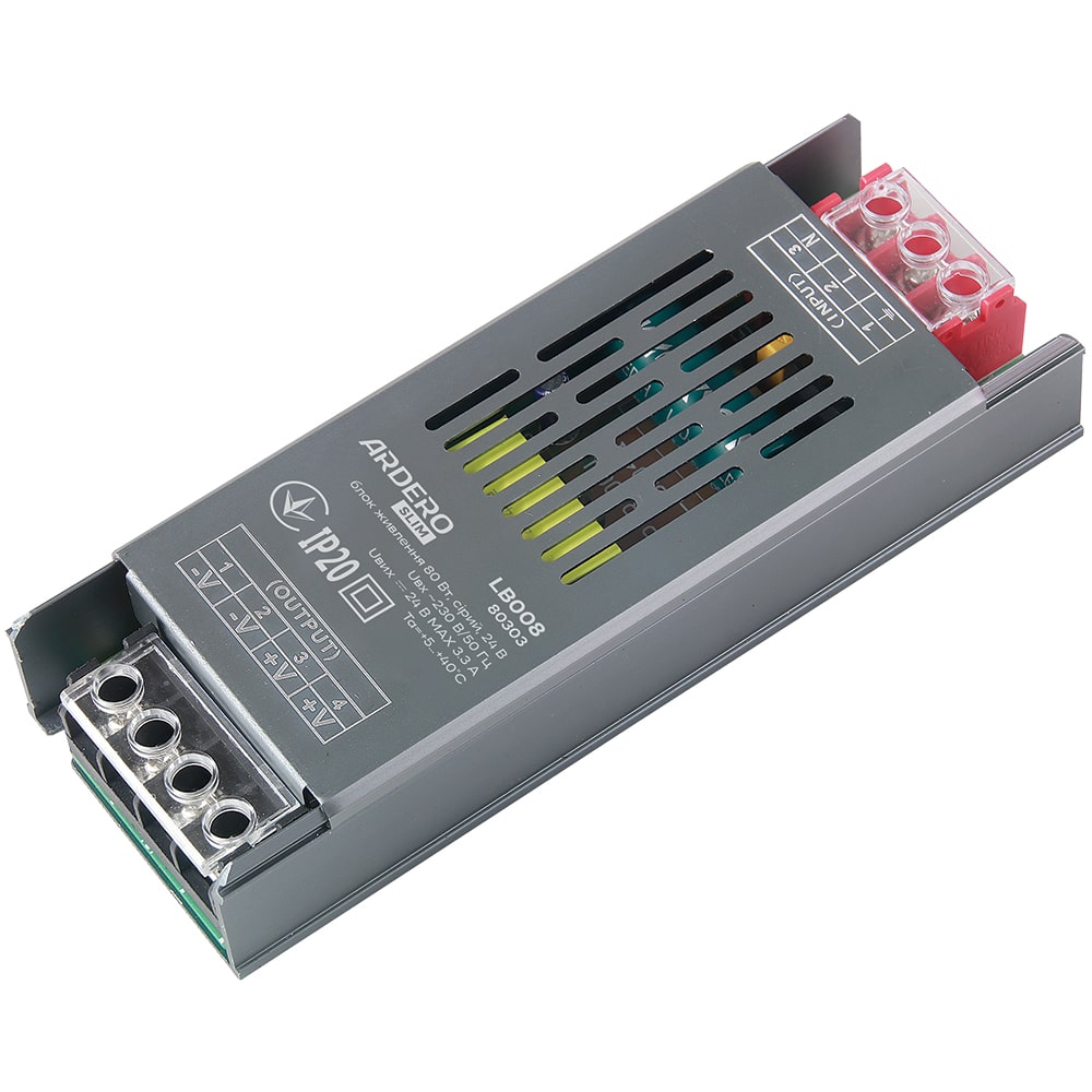 Блок питания для LED ленты Ardero LB008 24В 80Вт IP20 (80303) №2