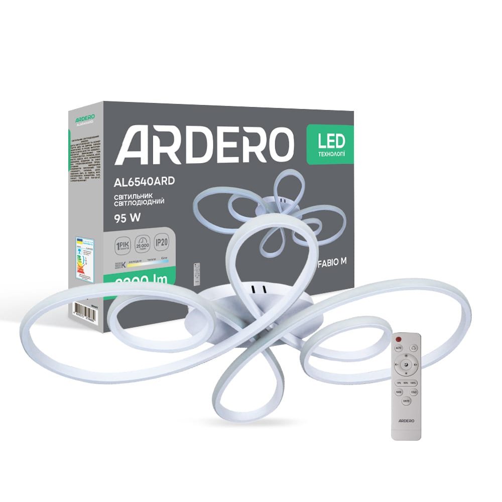 Светодиодная люстра Ardero AL6540ARD FABIO M 95Вт белый №1