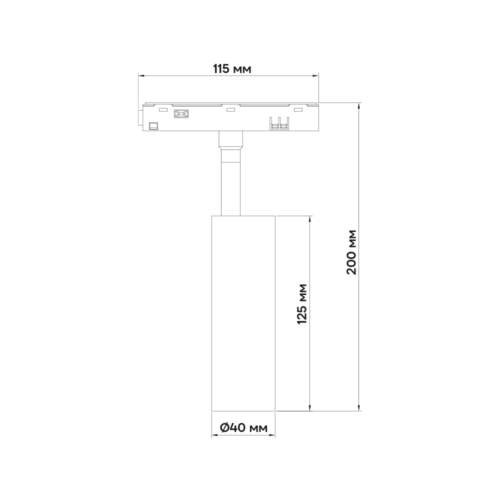 Светодиодный магнитный трековый светильник Ardero MGN303 7Вт 4000К №2