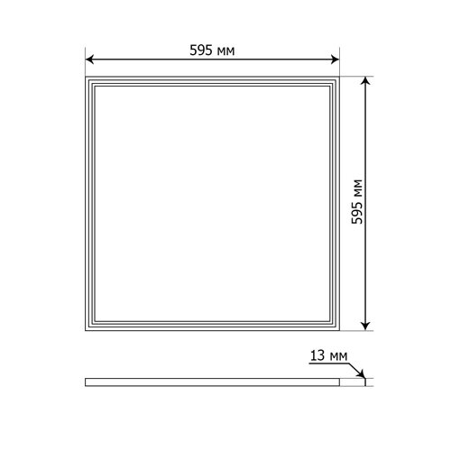 Світлодиіодна панель JL 600*600 36W JL-36-PL-2P-CW 6000K №3