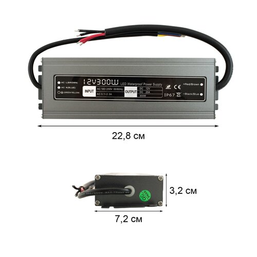 Блок живлення BIOM Professional DC12 300W WBP-300 25А герметичний №3