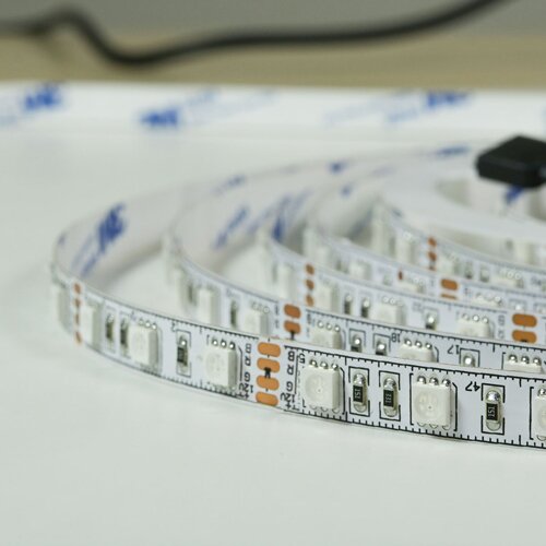 Світлодіодна стрічка BIOM Professional BPS-G3-12-5050-60-RGB-20, негерметична, 1м №9