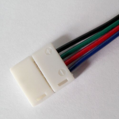 Конектор для свiтлодiодних стрiчок OEM SC-09-SWS-10-4 10mm RGB 2joints wire (дрiт-2 затискача) №4
