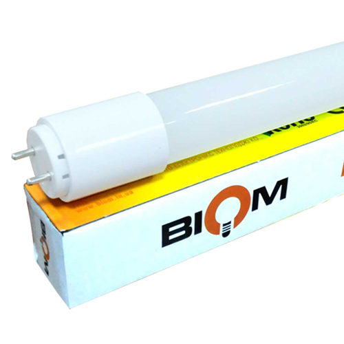 Свiтлодiодна лампа Biom T8-GL-1200-18W CW 6200К G13 скло матове №1