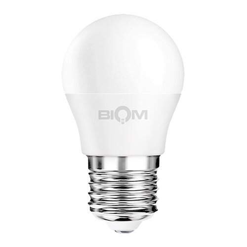 Світлодіодна лампа Biom BT-584 G45 9W E27 4500К матова №1