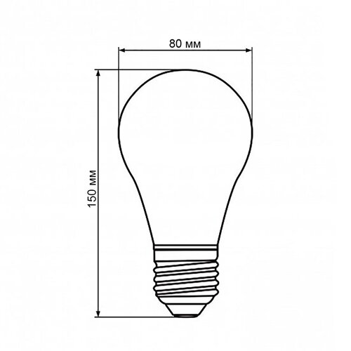 Світлодіодна лампа Biom BT-520 A80 20W E27 4500К матова №6