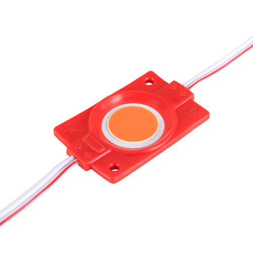 Світлодіодний модуль BRT COB 2.4W круглий RED, 12В, IP65 червоний №1