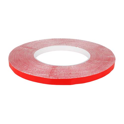 Скотч AT-2s-200-78-50-RED (7,8мм х 50м) тканинна основа, червоний №1