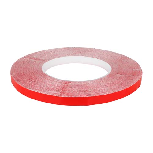 Скотч AT-2s-200-95-50-RED (9,5мм х 50м) тканинна основа, червоний №1