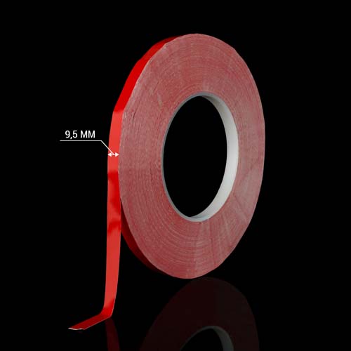 Скотч AT-2s-200-95-50-RED (9,5мм х 50м) тканинна основа, червоний №2