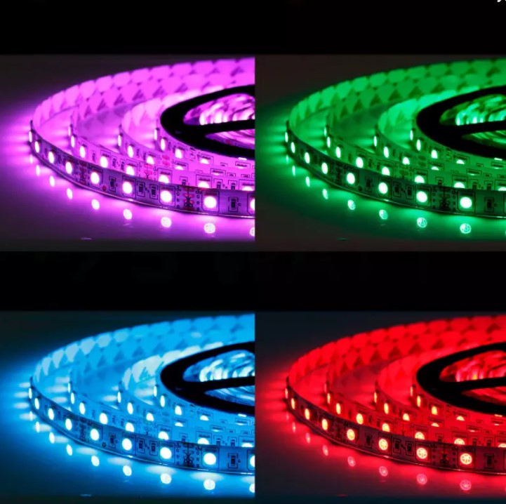 Світлодіодна стрічка OEM ST-12-5050-60-RGB-65, герметична, 1м №3