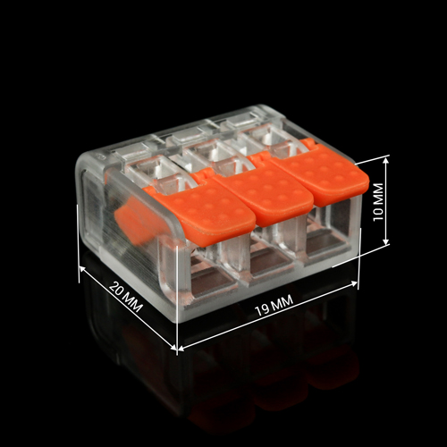 Клема швидкого монтажу WT-463 3 входа 32А 400В 0.14-4mm2 №2