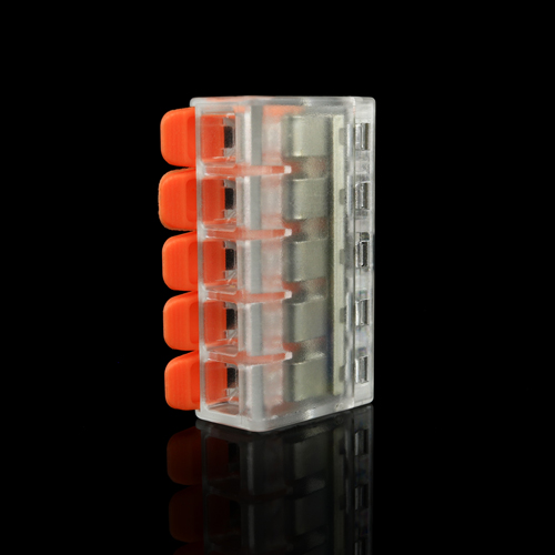 Клема швидкого монтажу WT-465 5 входів 32А 400В 0.14-4mm2 №4