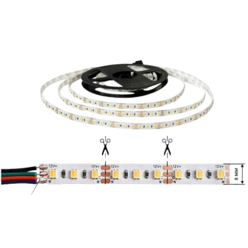 Світлодіодна стрічка OEM ST-12-2835-120-DCCT-20 3CCT, негерметична, 1м №2