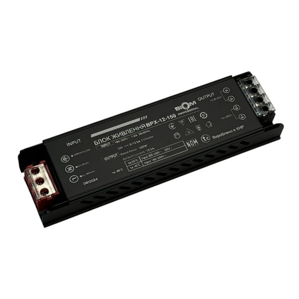 Блок живлення BIOM Professional DC12 150W BPX-12-150 12,5А №1