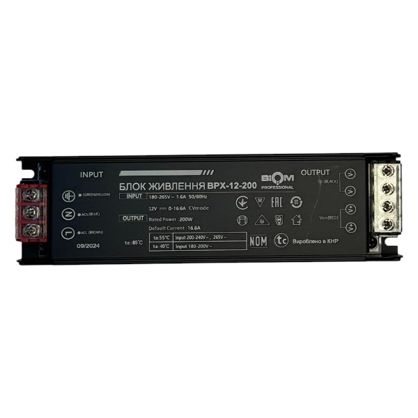 Блок живлення BIOM Professional DC12 200W BPX-12-200 16,6А №2