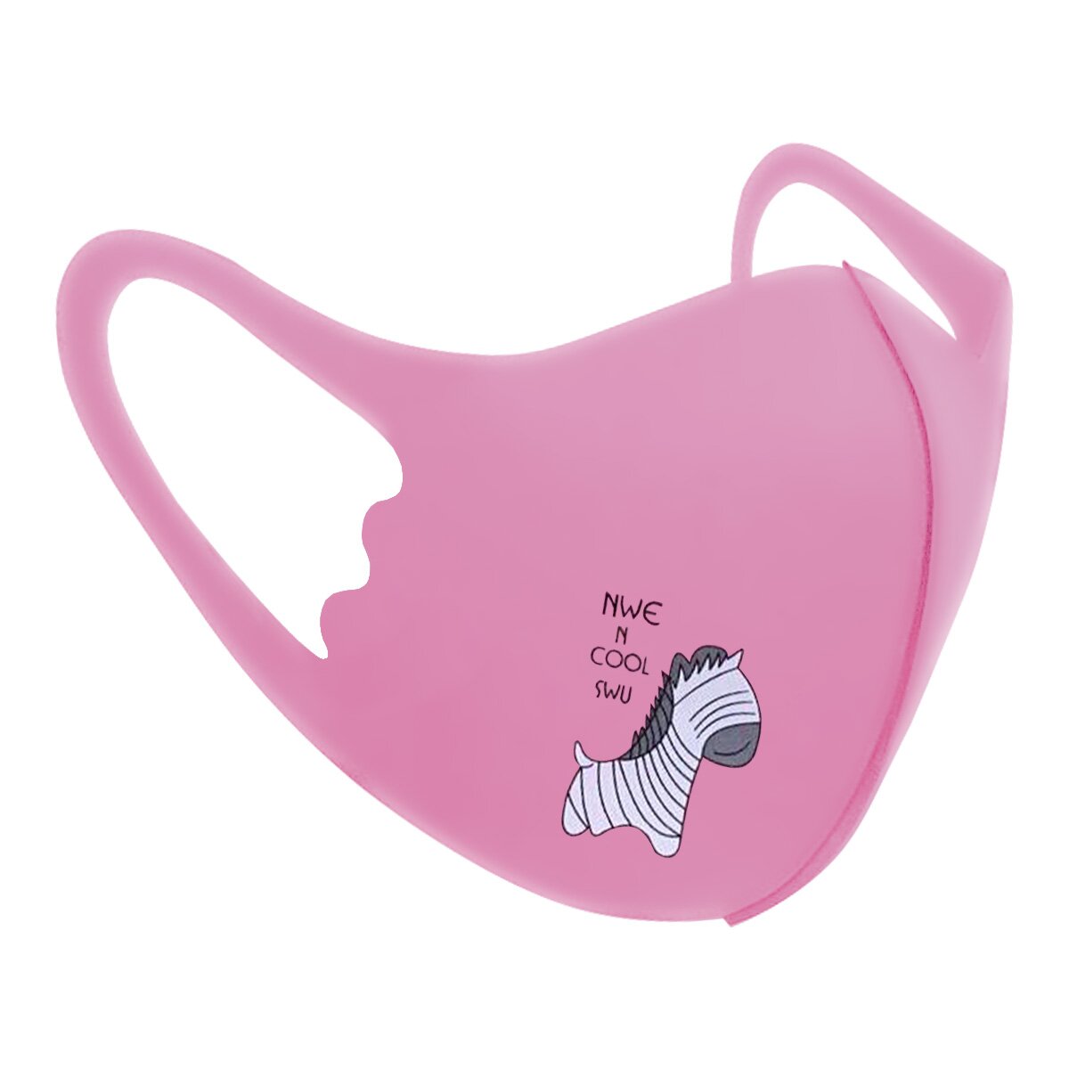 Захисна маска Pitta Pink Zebra PC-P, розмір: дитячий, рожева №1