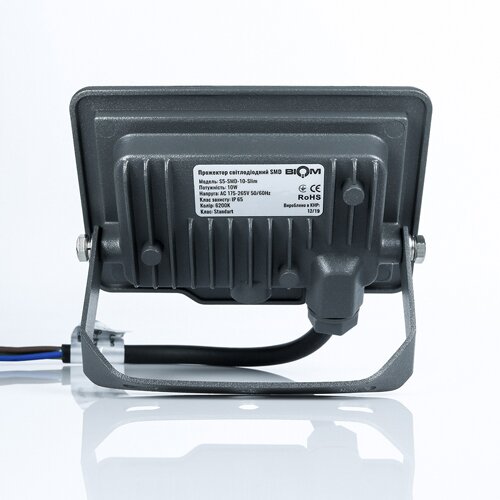 Світлодіодний прожектор BIOM 10W S5-SMD-10-Slim 6200К 220V IP65 №3