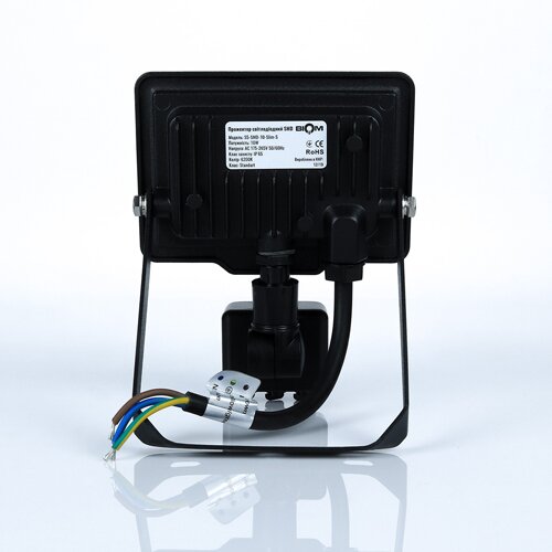 Світлодіодний прожектор BIOM 10W S5-SMD-10-Slim+Sensor 6200К 220V IP65 №3