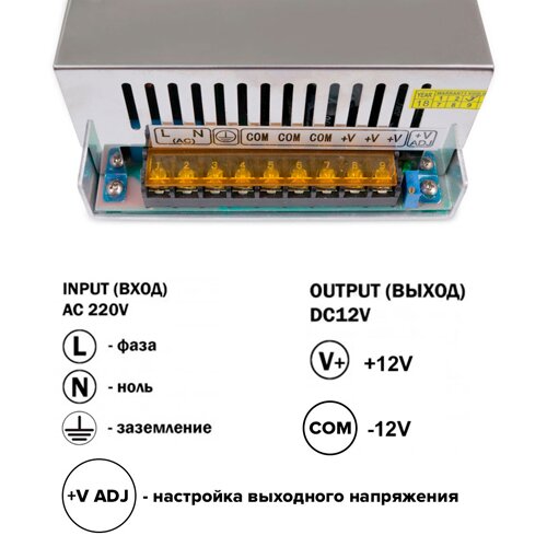 Блок живлення OEM DC12 800W 66.7А TR-800 №3