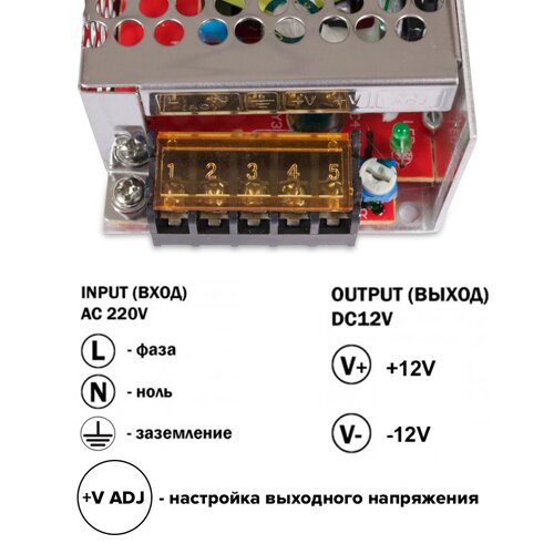 Блок живлення OEM DC12 36W 3А TR-36 №3