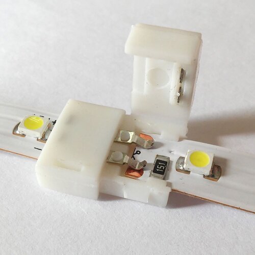 Конектор для свiтлодiодних стрiчок OEM SC-01-SS-8-2 8mm joint (затискач-затискач) №3