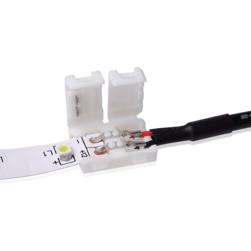 Конектор для свiтлодiодних стрiчок OEM №13 8мм затискач - mini Jack "мама" через дрiт, 15см №3