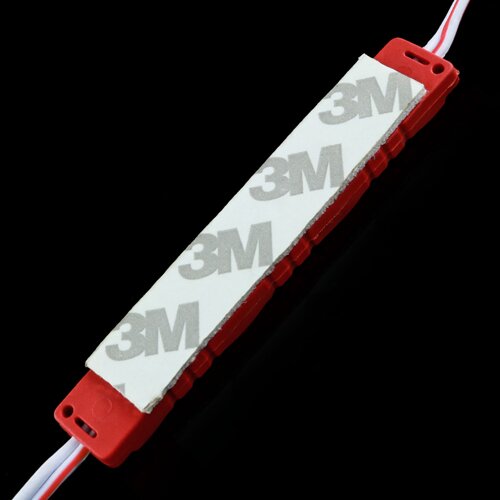 Світлодіодний модуль BRT M2 5630-3 led R 1,2W, 12В, IP65 червоний закритий з лінзою №3