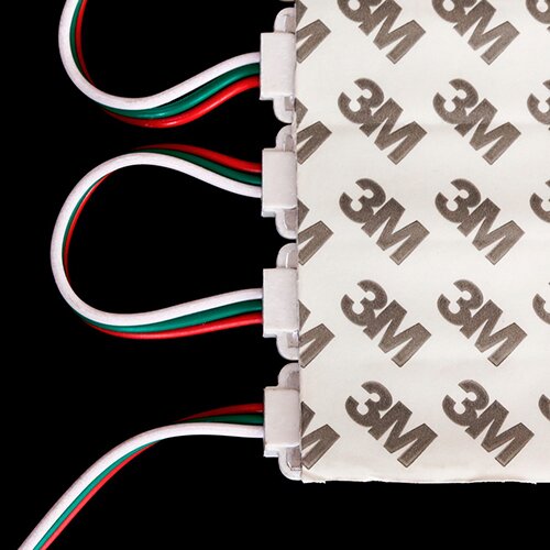 Світлодіодний модуль BRT XG61 5050-3 led RGB IC 2811 0.72W 12В з лінзою №2