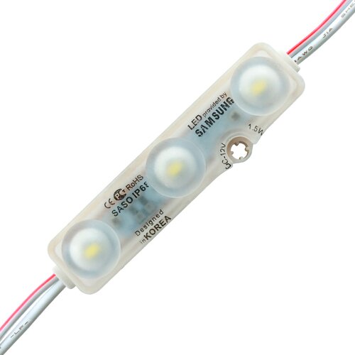 Світлодіодний модуль BRT XG28 5630-3 led W 1,5W Samsung 6500K, 12В, IP68 білий №1