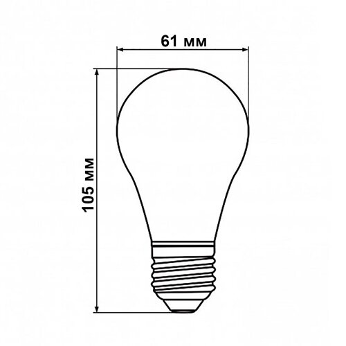 Свiтлодiодна лампа Biom FL-311 A60 8W E27 2800K №6