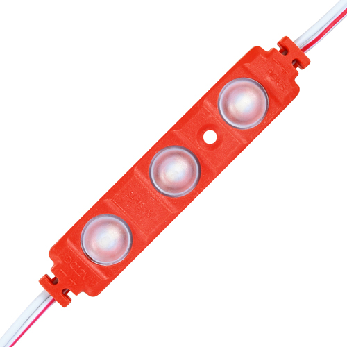 Світлодіодний модуль BRT XG191 5630-3 led W 1,5W RED, 12В, IP65 червоний з лінзою напівсфера №1