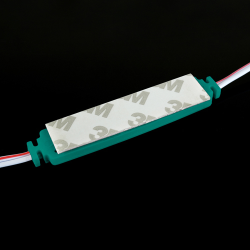 Світлодіодний модуль BRT XG193 5630-3 led W 1,5W GREEN, 12В, IP65 зелений з лінзою напівсфера №3