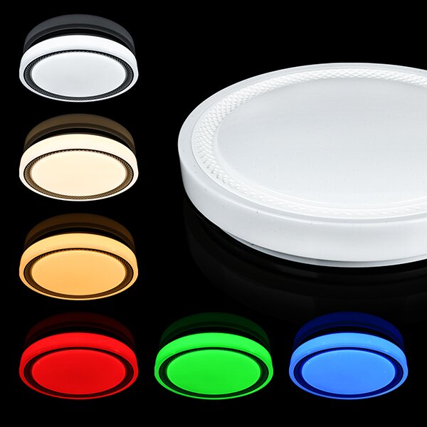 Світильник світлодіодний Biom SMART SML-R19-80-RGB 3000-6000K 80Вт+16Вт RGB с д/у +APP №8