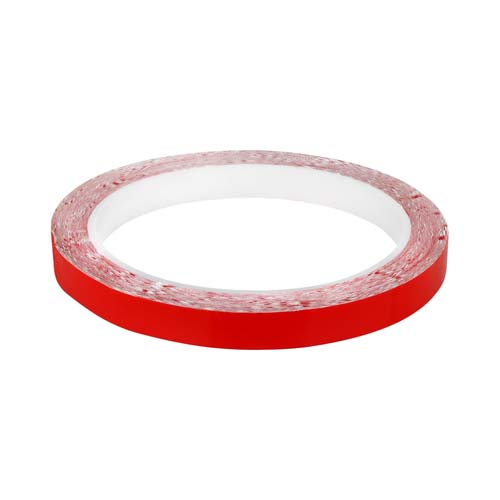 Скотч AT-2s-200-95-10-RED (9,5мм х 10м) тканинна основа, червоний №1