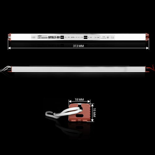 Блок живлення BIOM Professional DC24 60W BPBLS-60-24 2.5А stick №2