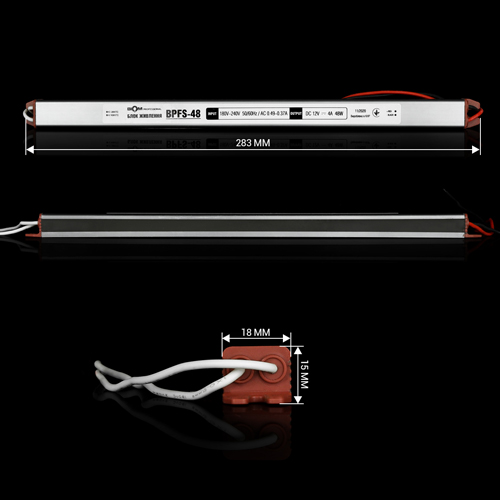 Блок живлення BIOM Professional DC12 48W BPFS-48-12 4А stick герметичний №2