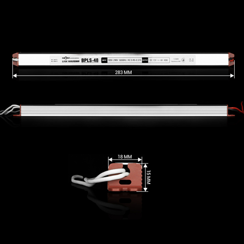 Блок живлення BIOM Professional DC12 48W BPLS-48-12 4А stick №2