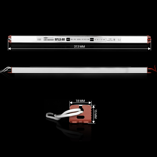 Блок живлення BIOM Professional DC12 60W BPLS-60-12 5А stick №2