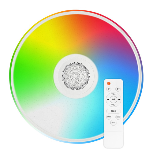 Світильник світлодіодний Biom SMART SML-R28-80-M-FRGB 3000-6000K+ FULL RGB 80Вт с д/к муз. BT APP №1