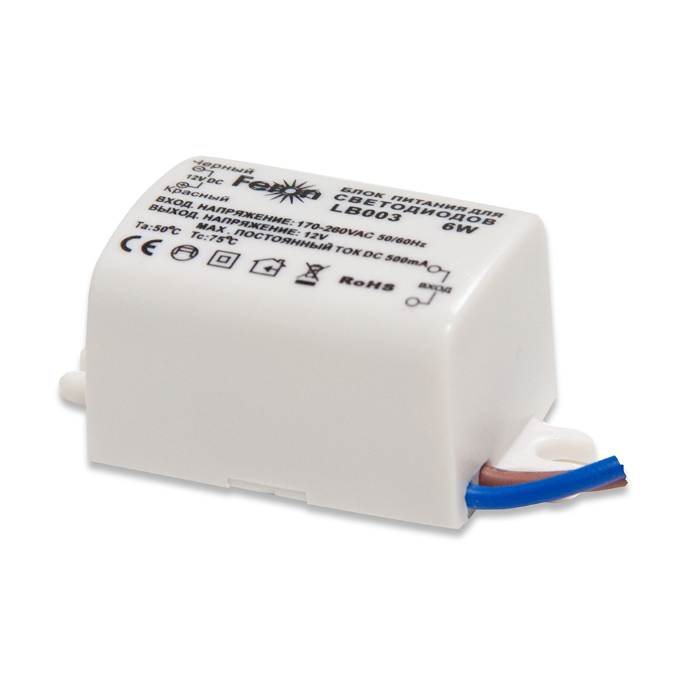 Электронный трансформатор Feron LB003 6W IP20 №1