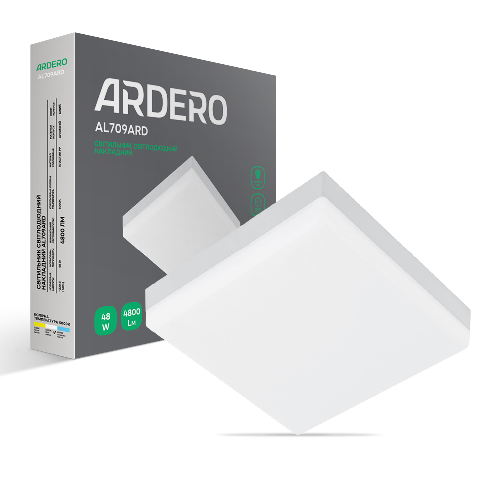 Светодиодный накладной светильник Ardero AL709ARD 48Вт 5000K белый №1