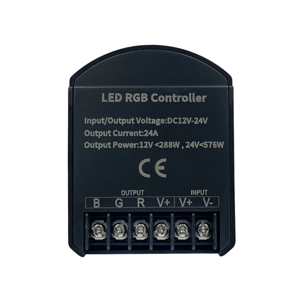 Контроллер RGB OEM C-24-RF8-T-B (8A*3кан) чорний №2
