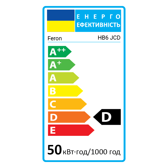 Галогенная лампа Feron HB6 JCD 220V 50W супер белая (super white blue) №2