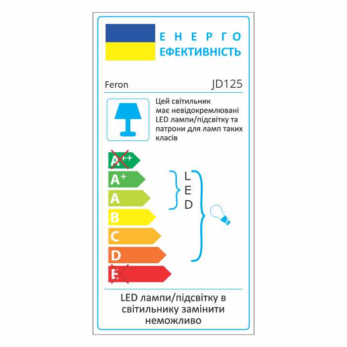 Встроенный светильник Feron JD125 под лампу прозрачный №3