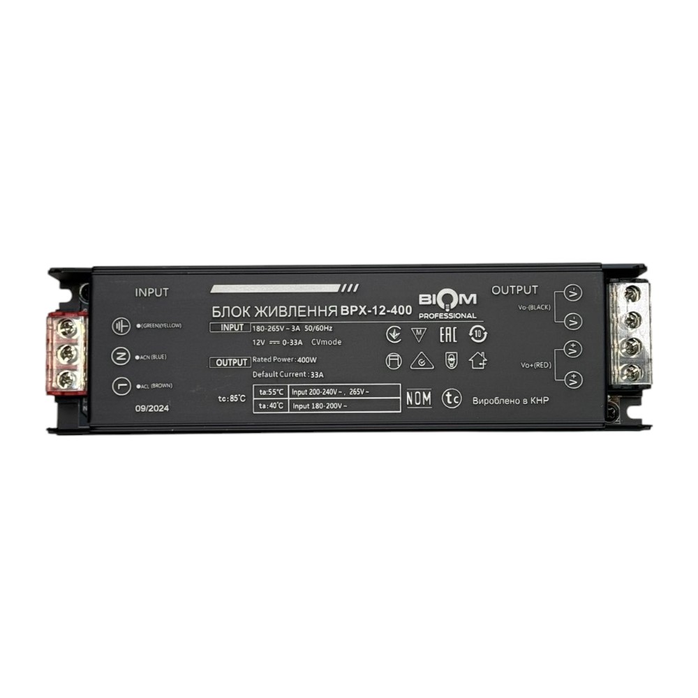 Блок живлення BIOM Professional DC12 400W BPX-12-400 33А №2