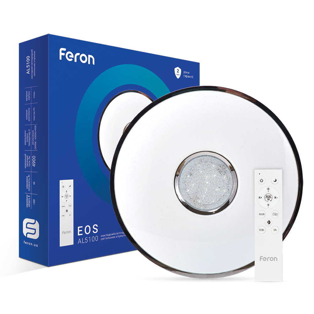 Светодиодный светильник Feron AL5100 EOS 60Вт с RGB №1