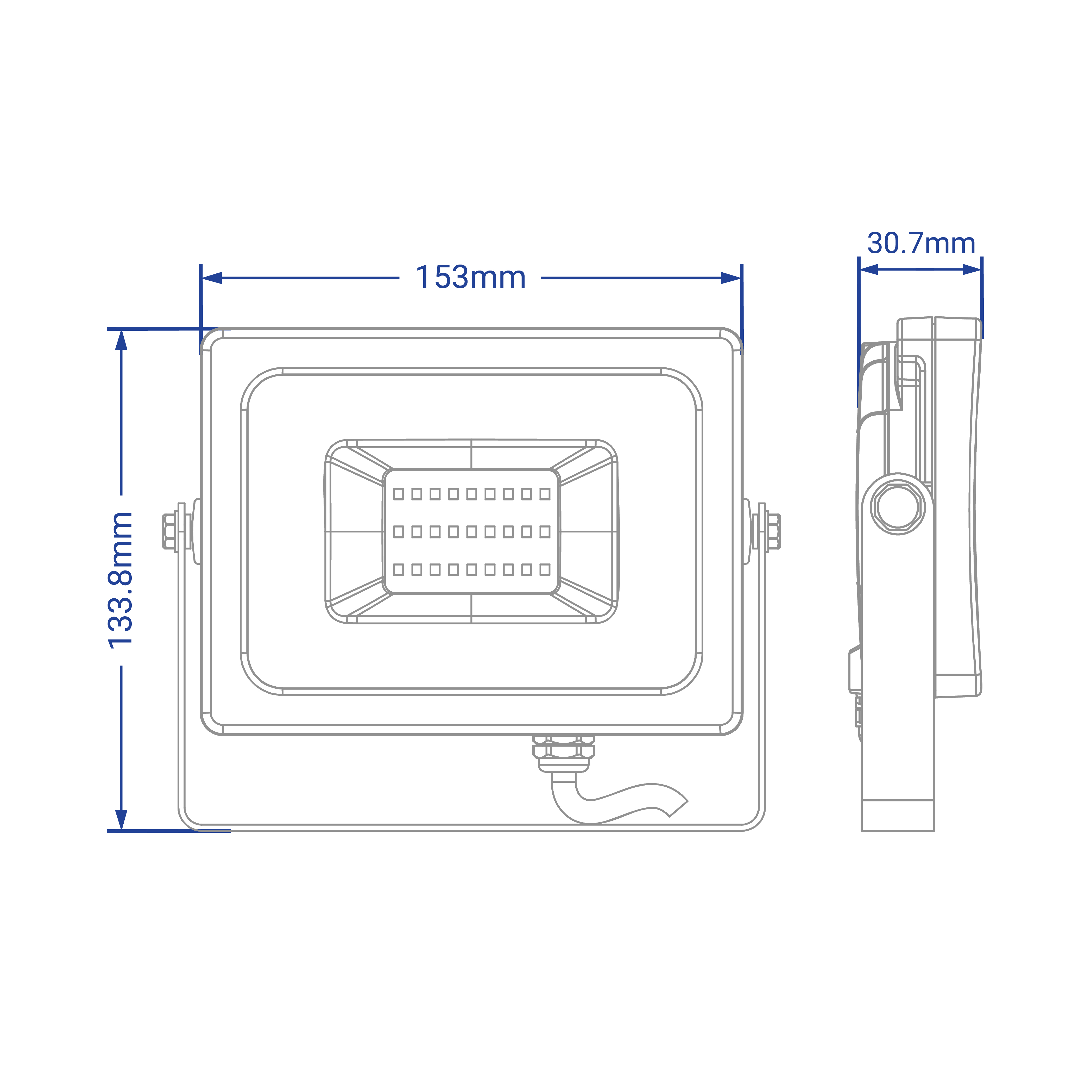Светодиодный прожектор Feron LL-6030 30Вт 6400K белый №3